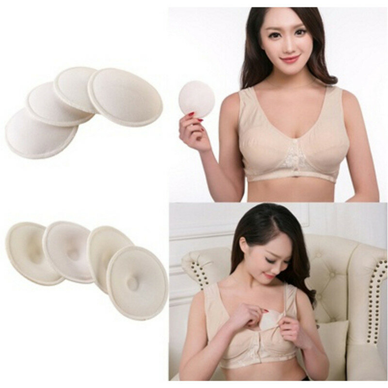 8 pz/lotto cotone assorbente morbido bianco lavabile riutilizzabile allattamento al seno pad allattamento all'ingrosso