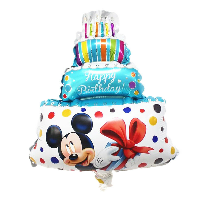 BINGTIAN gâteau Minnie Mickey dessin animé en aluminium ballon fête d'anniversaire décorations enfants
