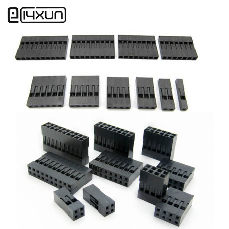 2.54mm Dupont Connector 2.54 mm Single / Double Row Plastic Shell Plug 1P 2P 3P 4P 5P 6P 7P 8P 9P 10P 12P 14P 16P 18P 20P