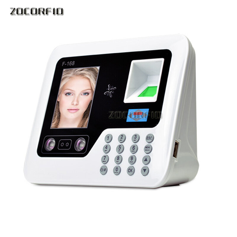 Evite o software 2.8 "tft fingerprint + senha + face recognition comparecimento do tempo da máquina gravador de relógio nosoftware