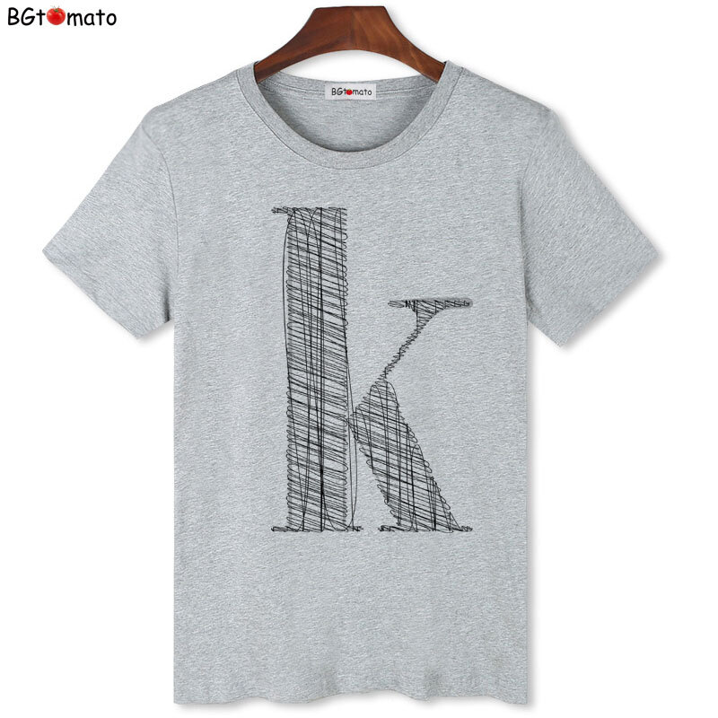 Художественные футболки BGtomato с рисунком карандаша, модная рубашка king, футболка the big K, Мужская Оригинальная футболка в стиле хип-хоп, мужские футболки
