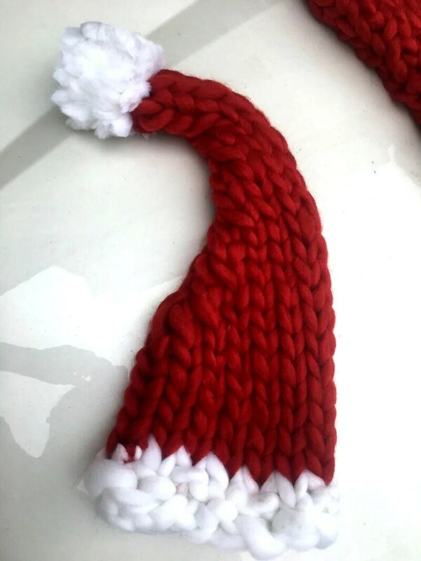 Creative Xmas Women Kids Solid Woolen Yarn Christmas Hats Baby Winter Warm Santa Claus Cap Beanie Hat New