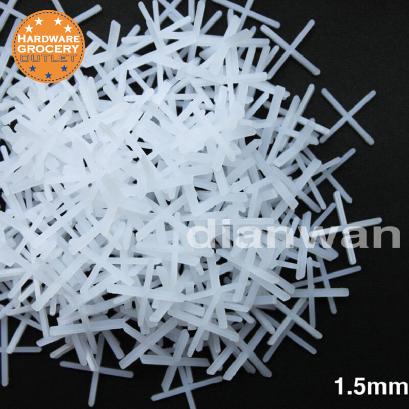 1.5mm Tile Spacers Ceramic Tile Spacers  Spacing Of Floor And Wall Tiles  2000pcs