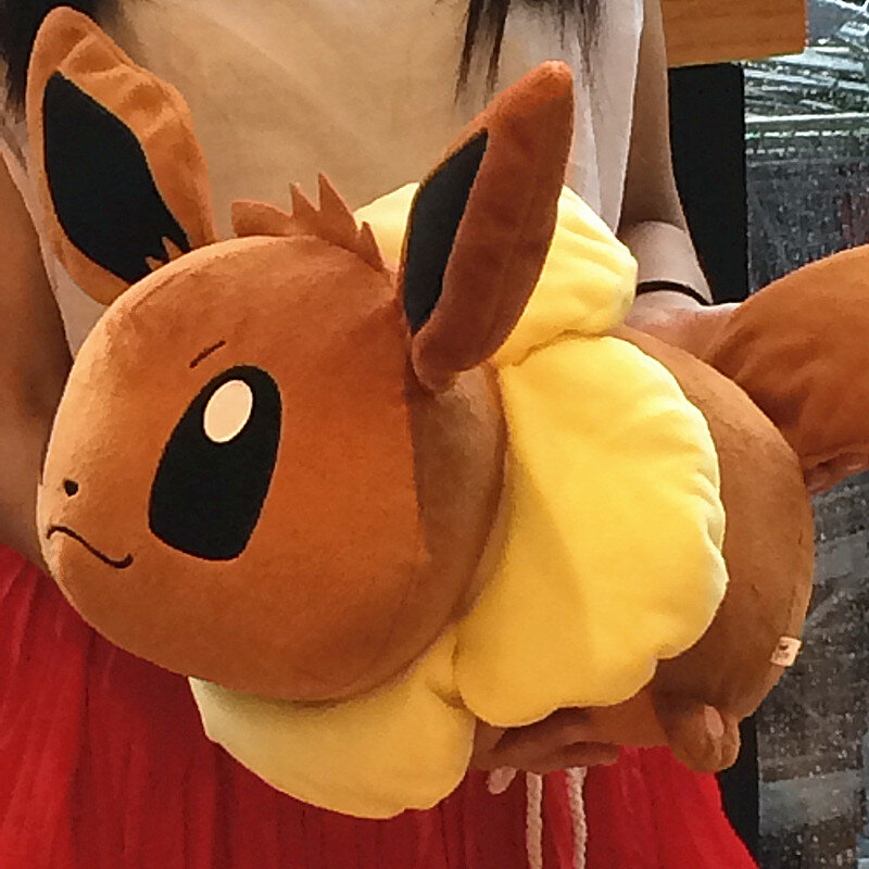 Jouet en peluche Pokemon Eevee, poupée en peluche, dessin animé, mignon, oreiller doux pour enfants, 48cm