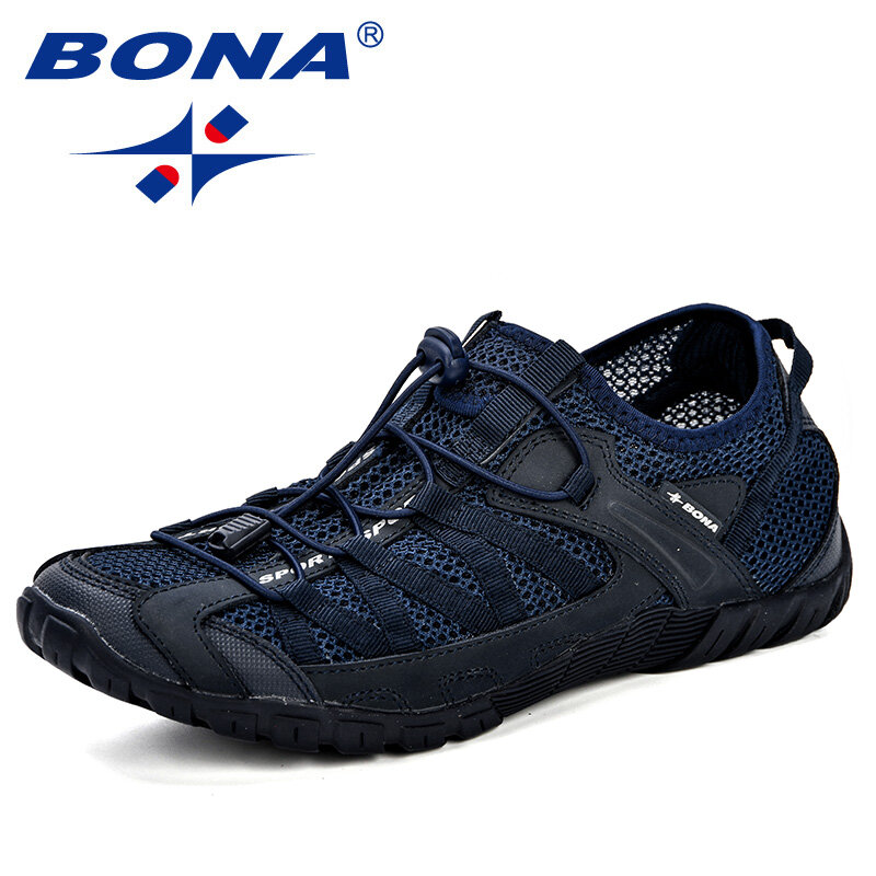BONA-Zapatillas transpirables para hombre, zapatos casuales de moda, tenis masculinos, de ocio para verano