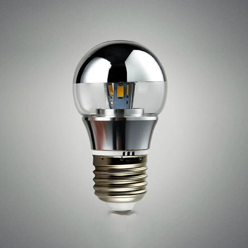 DONWEI LED 전구 E27 E14 LED 램프, 에너지 절약, 하프 실버, 섀도우리스 LED 전구, 220V, 110V, 콜드, 웜 화이트, 5W, 7W