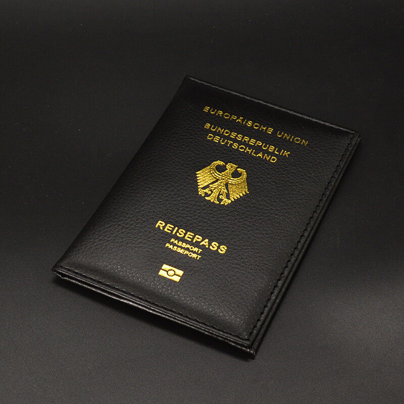 ألمانيا غطاء جواز سفر المرأة محفظة سفر حامل جواز سفر بولي Case حافظة جلدية لجوازات السفر ريسيباس دويتشلاند حامي