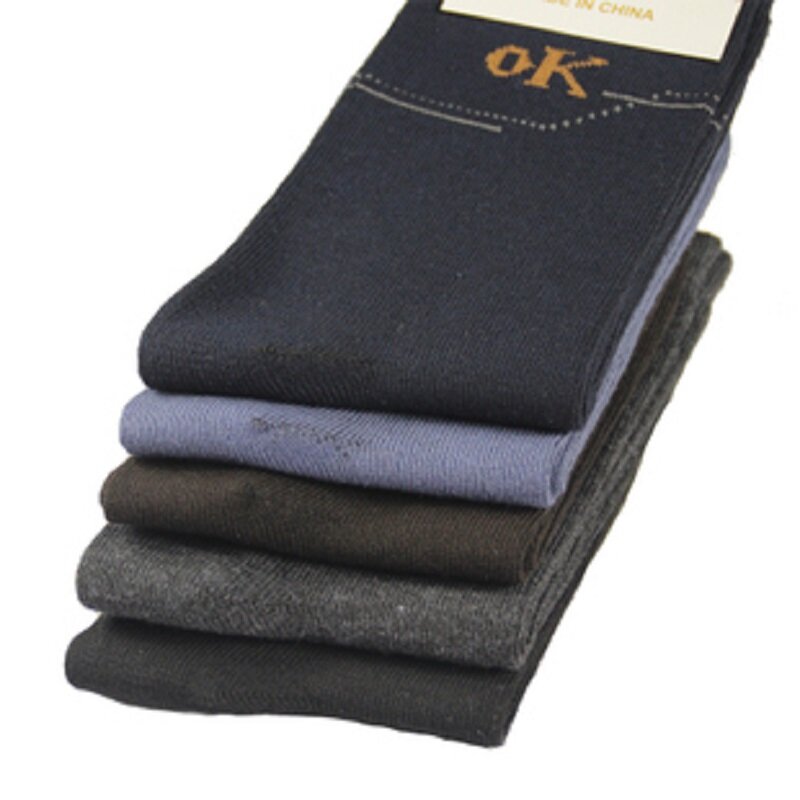 Meias empresariais de algodão confortáveis para homens, meias casuais masculinas para tubo, primavera outono e inverno, 10 pares por lote