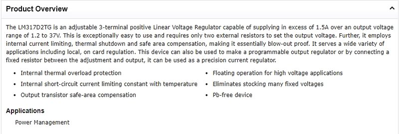 (10pcs) LM317D2T T0-263 LM317 TO263 Linear Voltage Regulator Adjustable