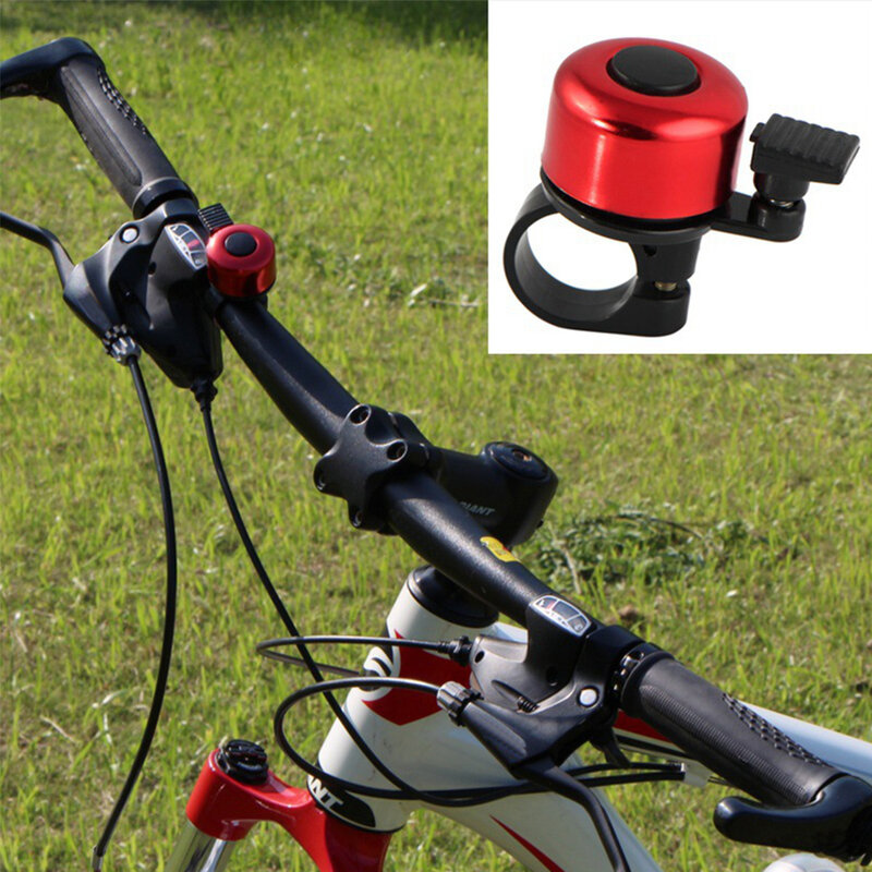Mini bicicleta ciclismo Ultra-alto Manual campana anillo de cuerno para 22mm bicicleta mango de color al azar