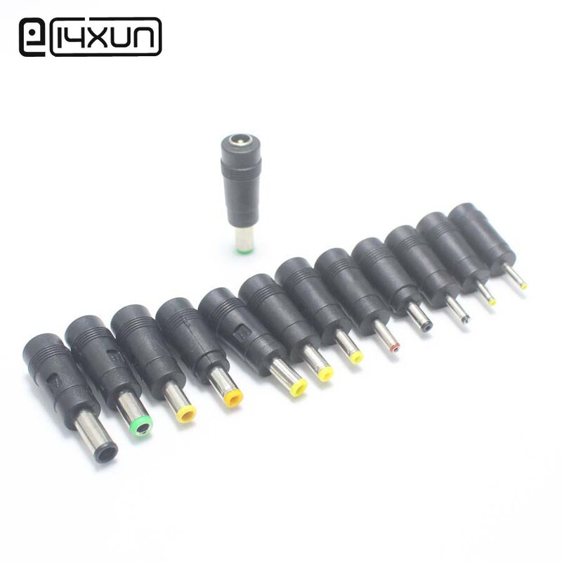 1pcs 5.5x2.1 mm female jack to 6.5*4.4 7.9*5.5 5.5*2.5 3.5*1.35 2.5*0.7 4.5*3.0 ... male plug DC Power Connector Adapter Laptop