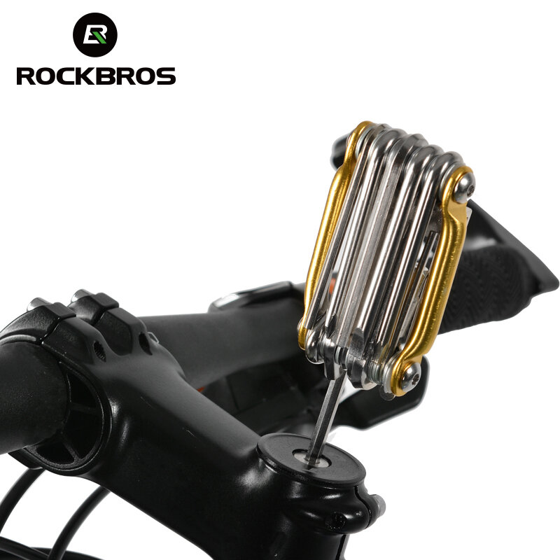 ROCKBROS мини ремонт карман складной инструмент 11 в 1 горный велосипед дорожный велосипед набор инструментов Велоспорт мульти инструменты Ремк...