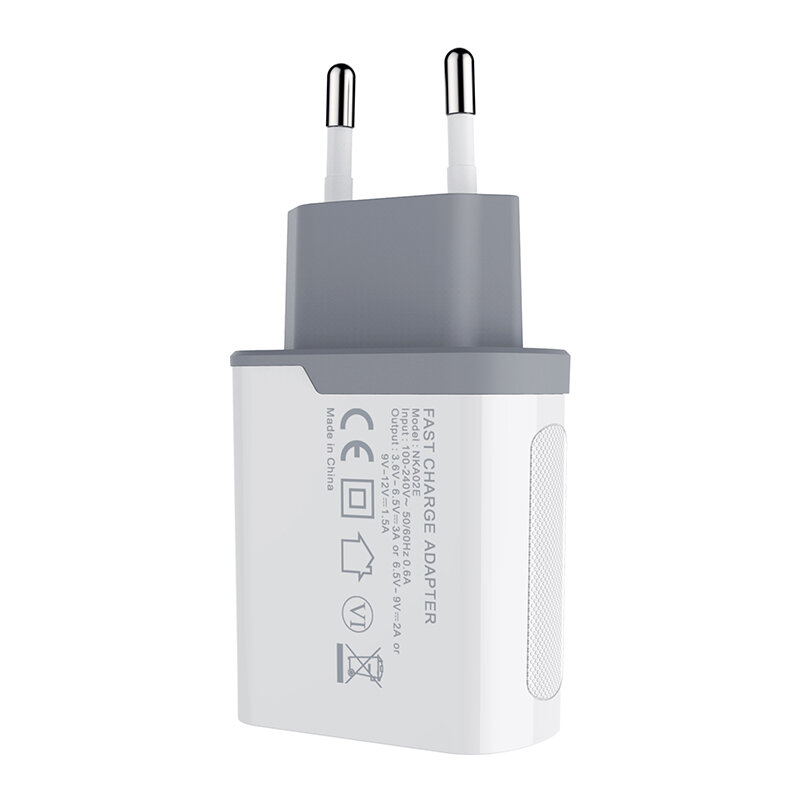 Nillkin-cargador USB QC 3,0 para teléfono, dispositivo de carga rápida de 3A, para viaje, para xiaomi OnePlus 7, adaptador de CA