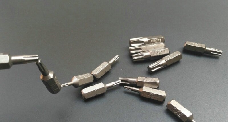 Conjunto de brocas e chave de fenda magnéticas, 9 peças, 1.5mm a 8mm, sistema métrico s2, 1/4 ", cabo allen, ferramentas manuais