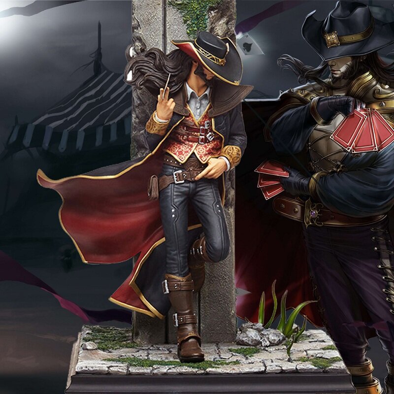 Action figure LOL game Twisted Fate 24.5cm PVC The Purifier ACGN Brinquedos Toys cartoon Dolls Collectible Model Anime