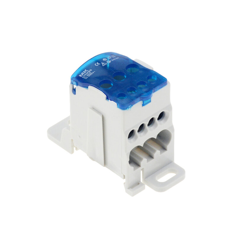 1 Pcs Colorful UKK80A Rail Type One-In-Six-Out Terminals Line Distribution Box Current Connection Open Wire Box