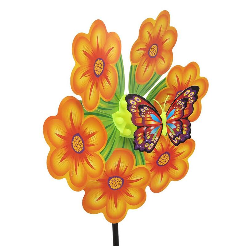 Blume Windmühle Wind Spinner Windräder Home Garten Hof Dekoration Kinder Spielzeug Neue