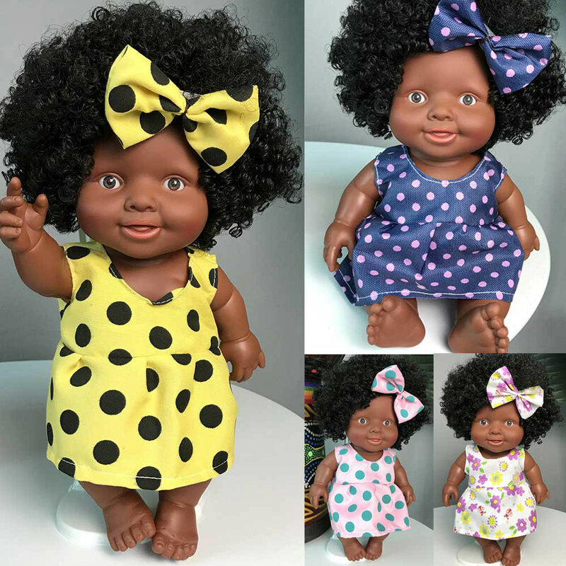 Lol boneca surpresa para meninas brinquedo de boneca de plástico para crianças bebe reborn menina corpo de silicone móvel conjunta bonecas africanas k418