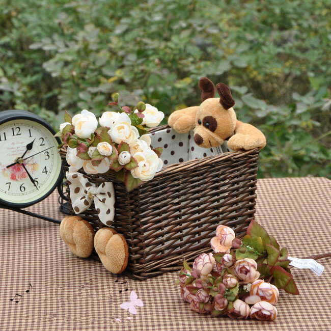 Prese di fabbrica] piccolo tè fiore di rosa fiore artificiale simulazione di fabbrica negozio di fiori di nozze aperto inaugurazione della casa con fiori