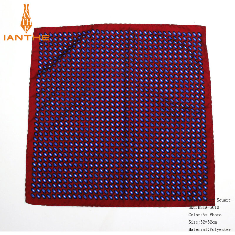 2019 Brand New 32 x 32 CM Large Handkerchief Man Paisley Flower Dot Pocket Square Men Fashion Casual Hankies For men's Suits