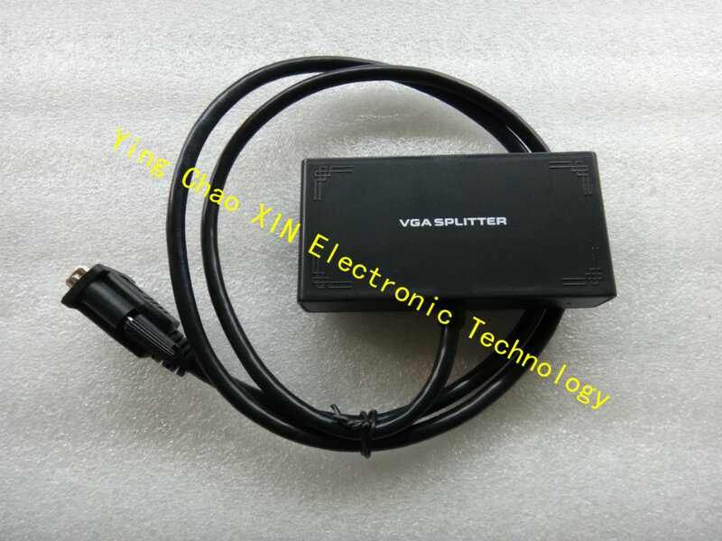 1 to 2 ports VGA video splitter duplicator 1-in-2-out 250MHz device Boots Video Signals 65m 1920*1440 Resolution