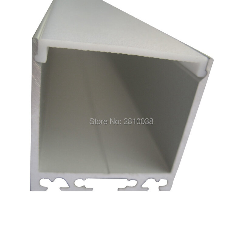 100x2 m Sets/Lot U-vorm geëxtrudeerd aluminium profiel led en vierkante size aluminium led behuizing kanalen voor plafondverlichting