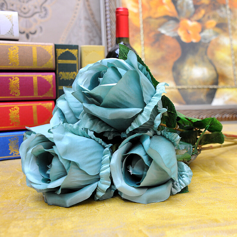 Американские жилищные королевы Ретро выдержанный весенний период в Париже высокий имитационный цветок шелковая ткань имитация для украшения дома