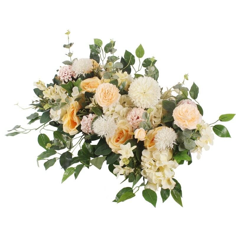 1M DIY personalizado Artificial boda flor pared telón de fondo suministros seda Rosa peonía flores falsas fila Decoración Para arco