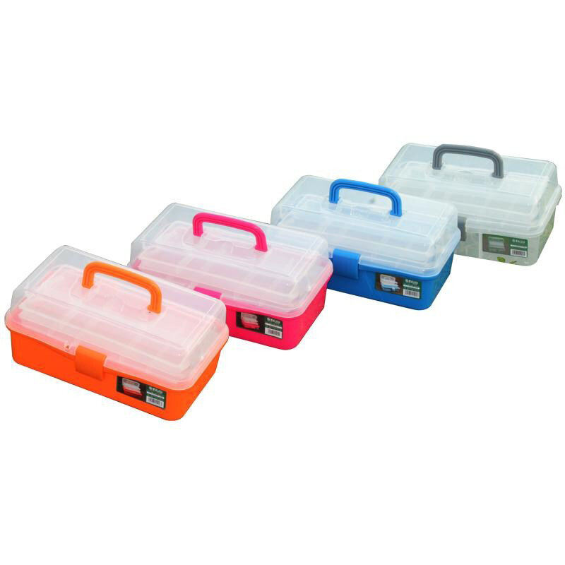 LAOA-Caixa de Ferramentas Colorido Dobrável, Workbin para Armazenamento, Gabinete de Medicina, Manicure Kit, Work-box