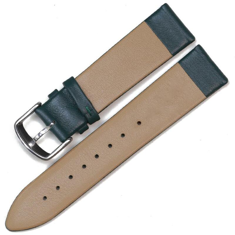 Pesno prawdziwej skóry cielęcej Watchband gładka tekstura regulowany pasek do zegarka akcesoria kolorowe pasek zegarka z Pin klamra