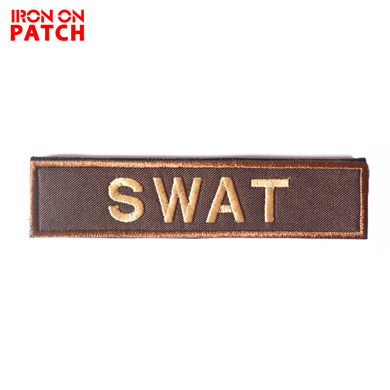 ปักป้าย SWAT ยุทธวิธีสติกเกอร์ Patches Hook & Loop ป้ายเสื้อผ้าบุคลิกภาพป้ายกระเป๋าเป้สะพายหลังทหาร