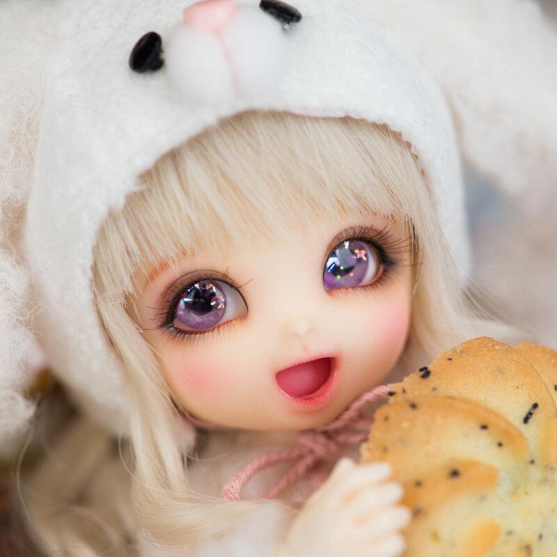 2019 New Arrival 1/8 BJD Doll BJD / SD BB Cute PongPong Doll With Free Eyes For Baby Girl Gift Free Shipping