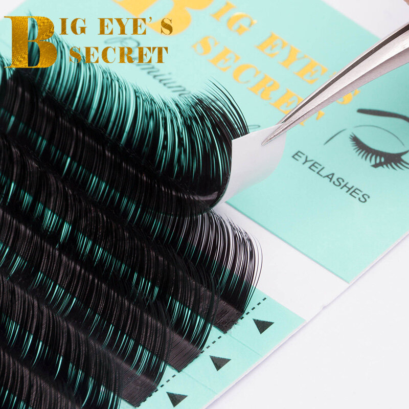 Big Eye 'S Secret โปรโมชั่นราคา False Eyelash Extension Mink แต่ละผ้าไหมขนตาต่อขนตาส่วนบุคคล