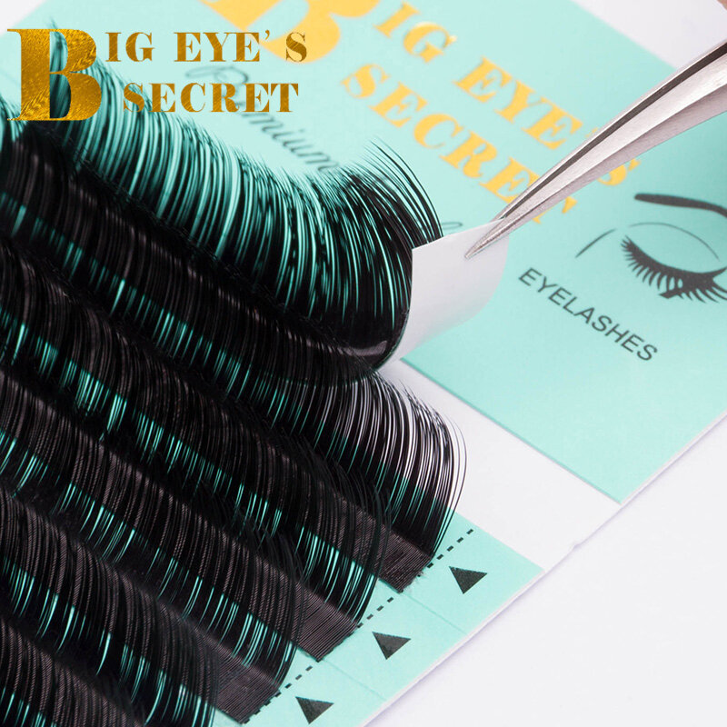 Big eye's secret Förderung Preis Falschen Wimpern Verlängerung Nerz Einzelne Seide Wimpern Individuelle wimpern Extensions