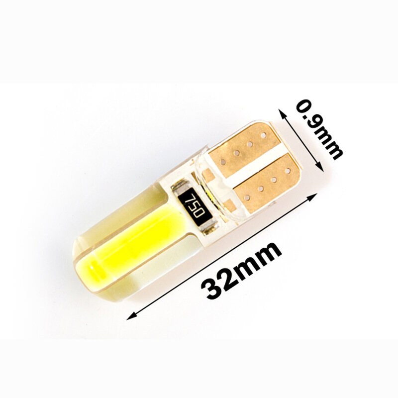 Newest T10 W5W LED car interior light cob marker lamp 12V 194 501 bulb wedge parking dome light white auto for lada car styling