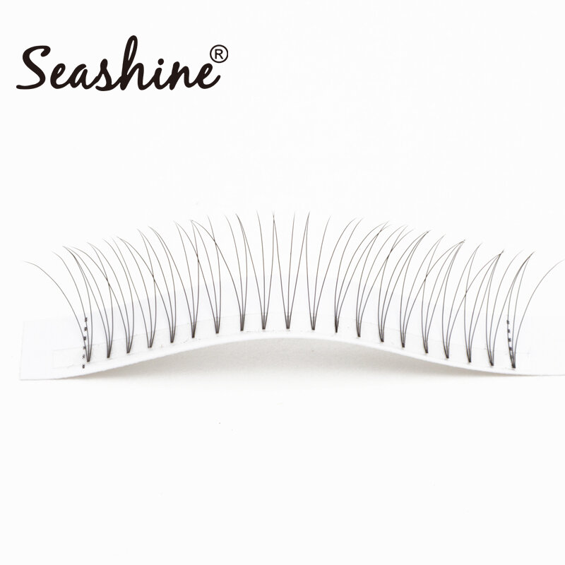 Seashine Beauty 한국 실크 3D 프리메이드 팬, 짧은 줄기 볼륨 속눈썹, 메이크업 속눈썹 연장 용품