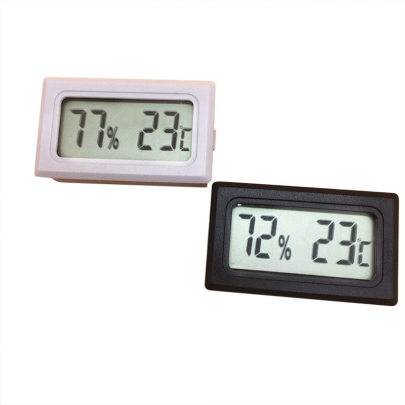 Pet Reptile Thermometer Hygrometer Temperature Control Product Fish Tank Embedded Mini Type Electronic Digital Display AB