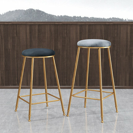Nordic nowoczesne stołki barowe do wypoczynku w domu, restauracja kawowa proste lekkie luksusowe wysokie krzesełko, niestandardowy stołek