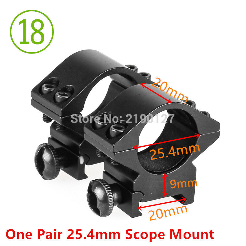 Dovetail Rail High Profile Rifle Âmbito Mount Anel, perfil baixo, Caça Mount Anel, 30mm, 25.4mm, 11mm, 20mm