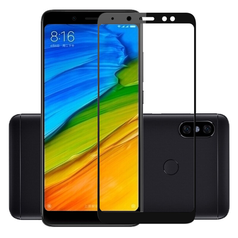 Full cover Tempered Glass on Redmi note 5 Pro note5 prime global 5.99 inch  Screen Protective film for Remdi Note 5 India glass