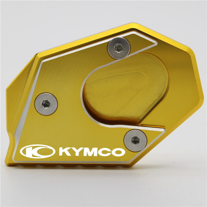 Para aplicável a todos os acessórios kymco kickstand suporte lateral placa almofada ampliar extensão pontapé suporte