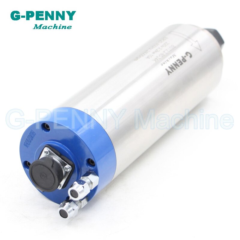 G-PENNY 2.2KW ER20 refroidi à l'eau CNC axe moteur 80x230mm avec 4 pièces roulements de haute précision 0.01mm pour la fraiseuse de gravure