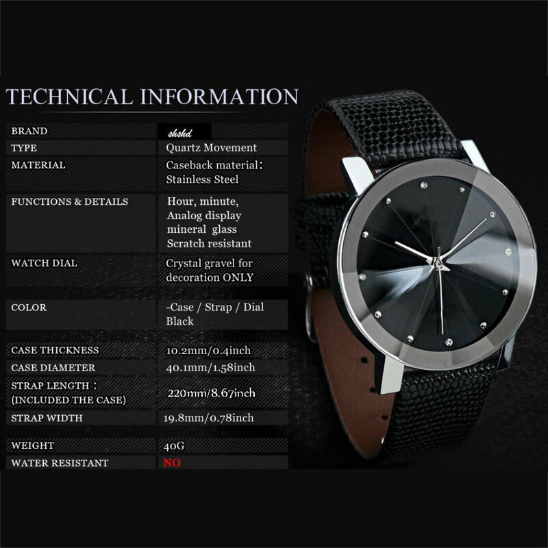 Romantic Couple Watch Expression For  Men and Women Gift Fashion Simple Stainless Steel Quartz Watch Black/Brown