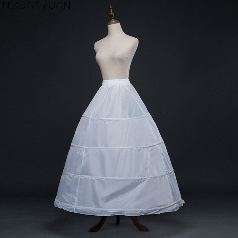NIXUANYUAN-좋은 품질 4 농구 볼 가운 페티코트 웨딩 드레스용 2023 탄성 언더 스커트, 저렴한 Crinoline jupon mariage