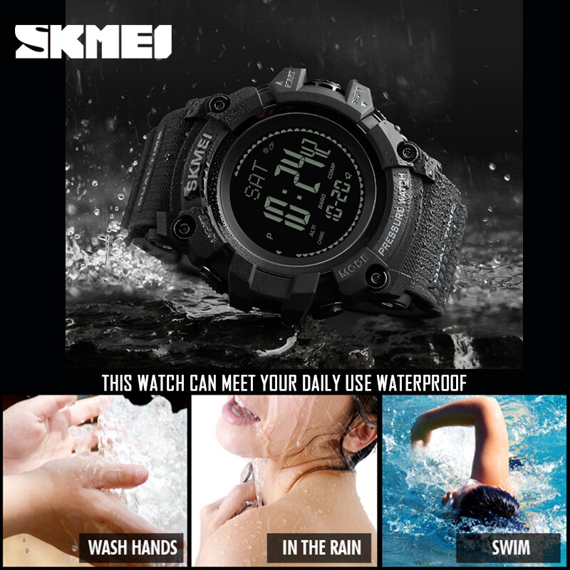 Relógio Digital de SKMEI Esportes Ao Ar Livre Bússola Temperatura Tempo Eletrônico Relógios de Luxo Men Multifunction Militar relógios de Pulso