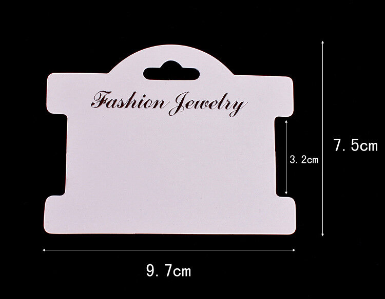 Chegam novas 100 pçs kraft moda jóias cartão pulseira cartões 9.7x7.5cm cartão de papel branco pendurar tag jóias exibe
