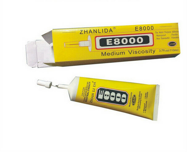 110 ml Strass E8000 Kleber mehrzweck Klebstoff Für Schmuck Nails Glas Telefon Kunststoff DIY Tools Geräte UV Kleber Gun