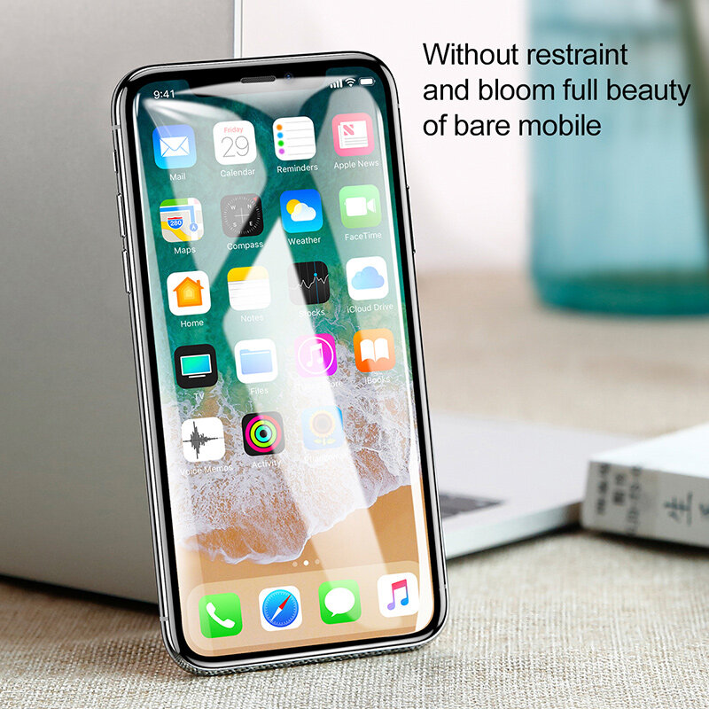 Baseus 0.3mm Screen Protector Tempered Glass For iPhone 13 12 11 Pro Xs Max Xr Full Cover Protective Glass For iPhone 13Pro Max