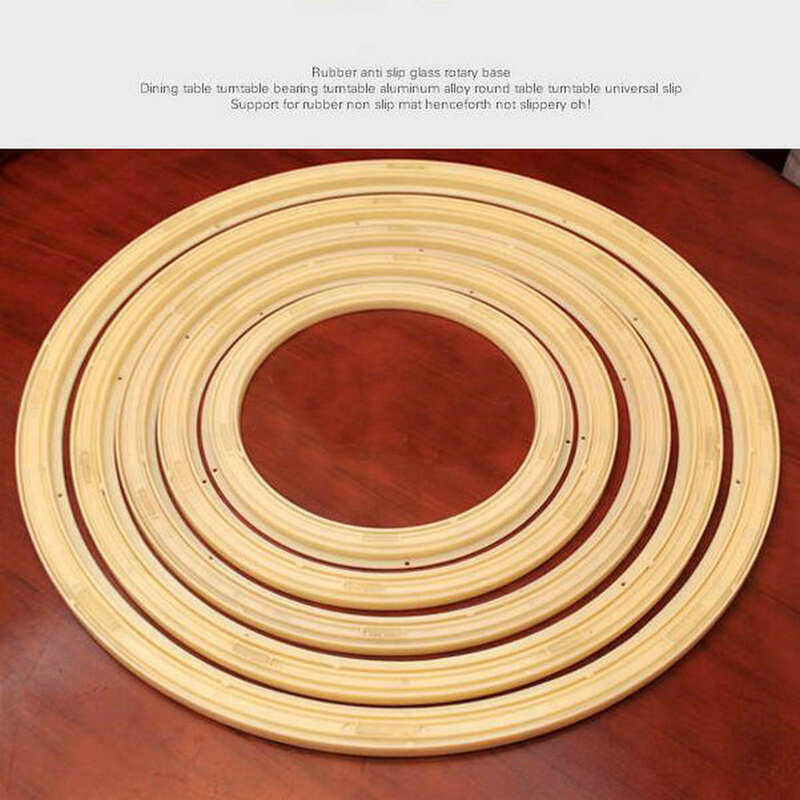 Rolamento para mesa giratória, anel giratório universal, antiderrapante, 20 polegadas/50cm, peça de plástico para mesa giratória, espreguiçosa