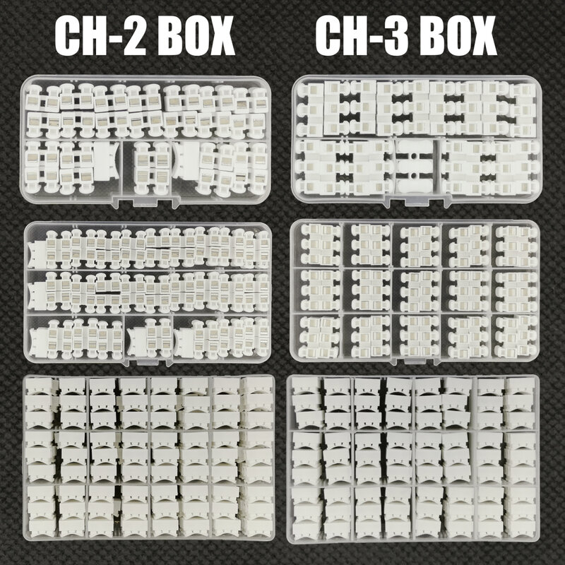 ワイヤーコネクタCH-2 CH-3 g7,白色,電圧250v,配線端子,送料無料